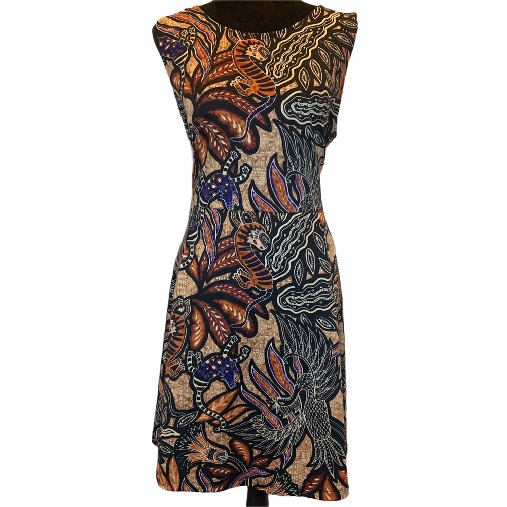 Batik Print Skater Dress